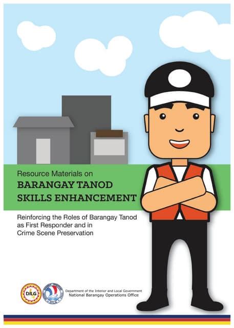 barangay tanod drawing|GUIDELINES ON PROFESSIONALIZING THE BARANGAY .